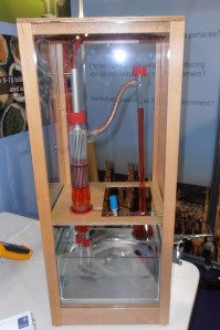 Solutions at the conference include this water pump made by Imperial College students